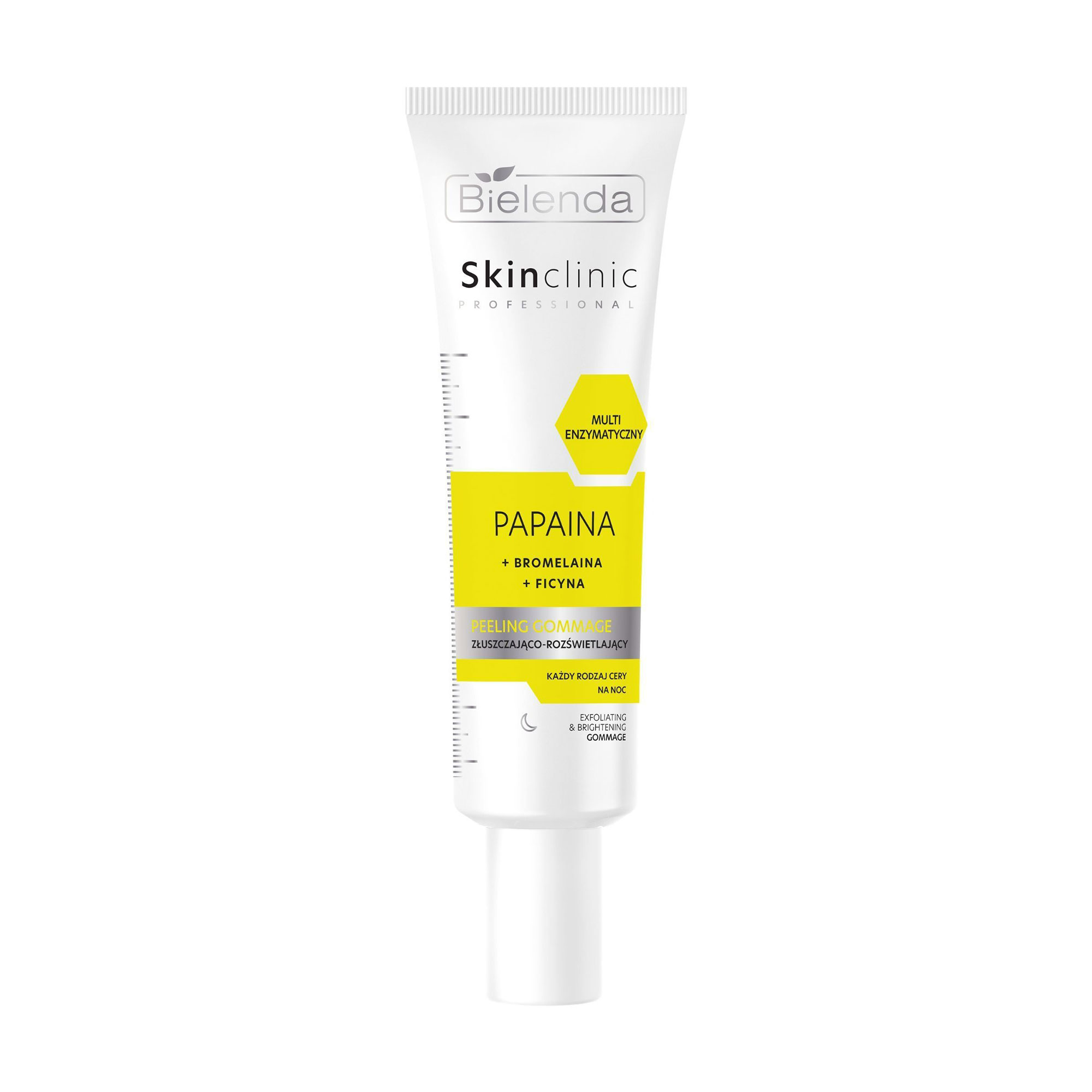 Освітлювальний пілінг-гомаж для обличчя Bielenda Skin Clinic Professional Exfoliating &amp; Brightening Gommage, 40 г